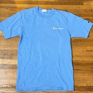 Champion Men's Light Blue Short Sleeve Tee